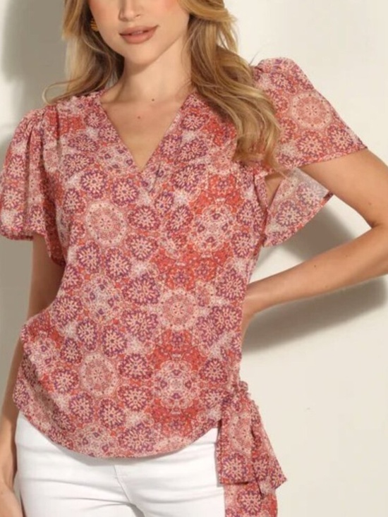 Veronica M Tops - Veronica M short sleeve blouse
